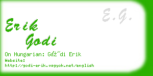 erik godi business card